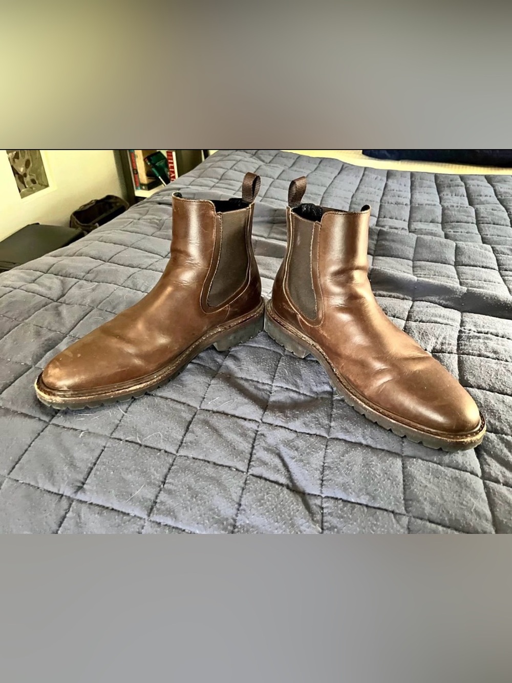 Thursday Boot Company Brown Leather Chelsea Boots with Lug Sole
